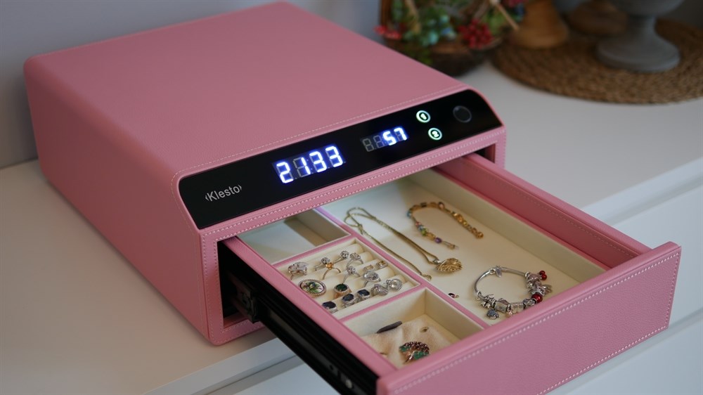 Сейф мебельный Klesto Smart JS1 пудровый розовый